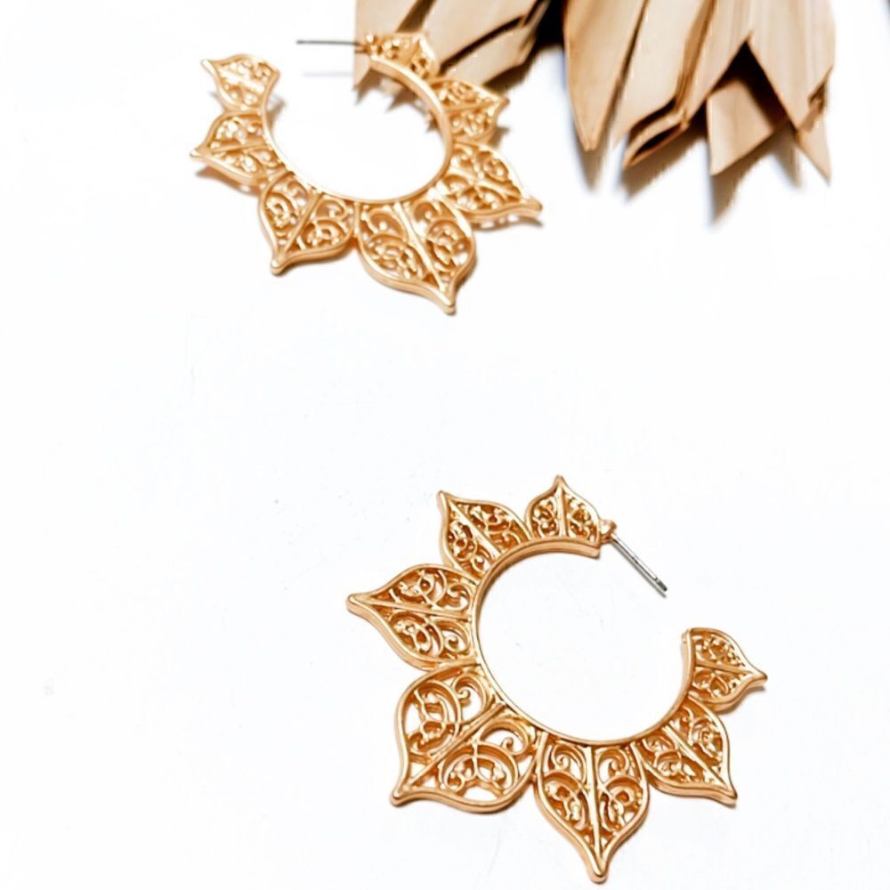 Goddess hoop earrings #100